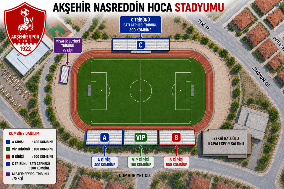 2026–2027 Sezonu Kapalı Tribün A TRİBÜNÜ